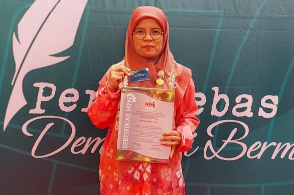 Dwitri Kartini, Wanita Pertama Sumsel Raih PCNO PWI Pusat