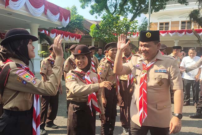 Kontingen Jamnas Diminta Jaga Nama Baik Muara Enim 