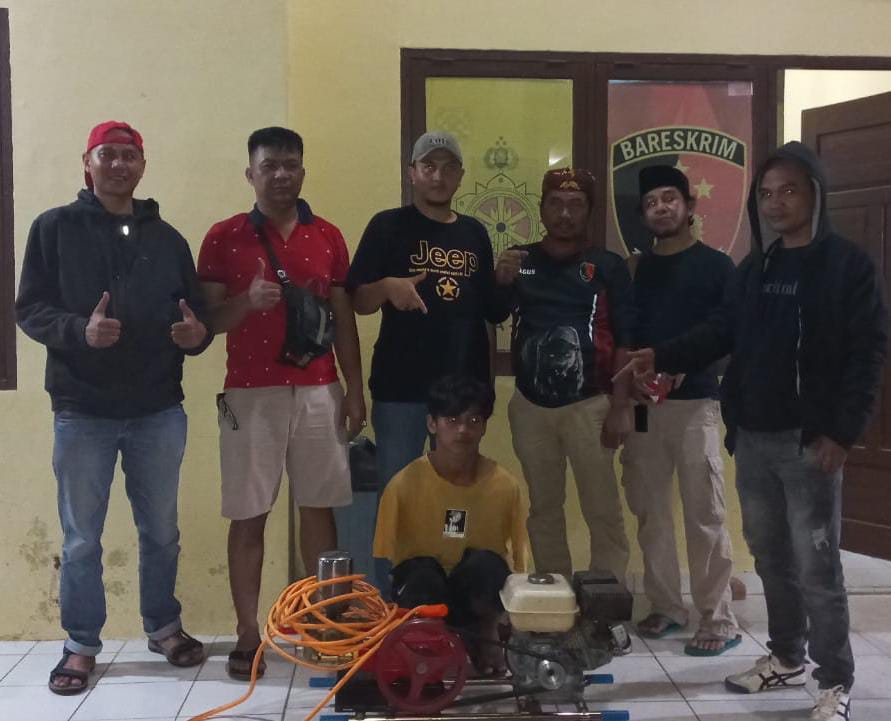 Residivis Diringkus Polisi Kasus Pencurian Mesin Steam di Prabumulih
