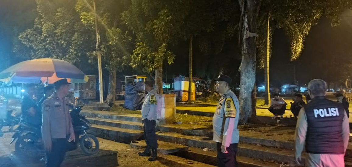Patroli & Monitoring Takbir Keliling di Malam Lebaran, Polsek Tanjung Batu Jaga Kondusifitas Hari Raya