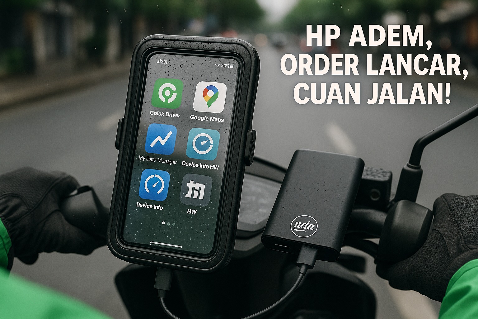 Ojol Nggak Takut Lagi Hujan! Ini 5 Aksesori Pendukung Biar HP Tetap Aman dan Order Jalan Terus