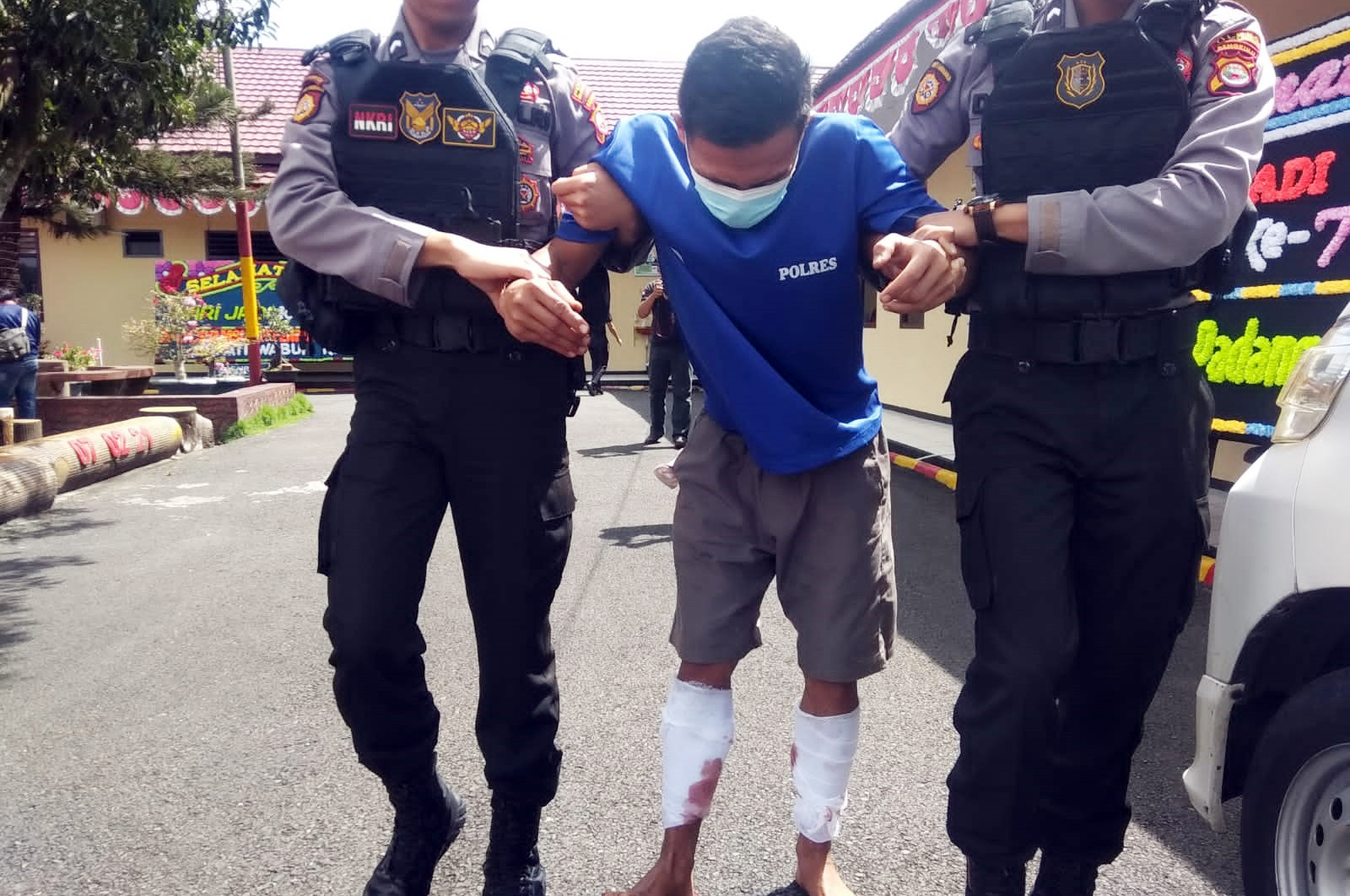 Sembunyi di Kebun, Melawan saat Ditangkap, Pelaku Begal Ambulans di Jalan Lintas Curup-Linggau Ditembak