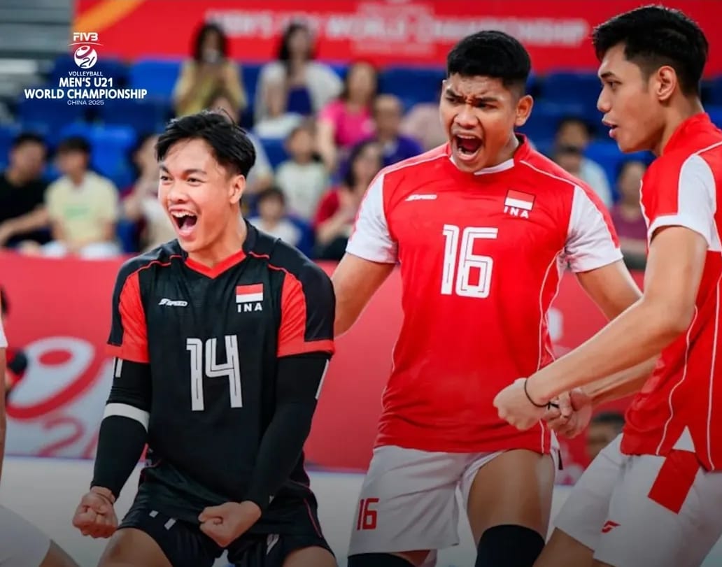 Kandas ke 16 Besar, Giliran Timnas Voli Putra U-21 Indonesia Hadapi Puerto Riko di Kejuaraan Dunia 2025