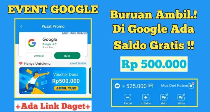 Saldo DANA Gratis Rp526.000 Hanya dengan Buka Google, Cair Tiap Hari Loh