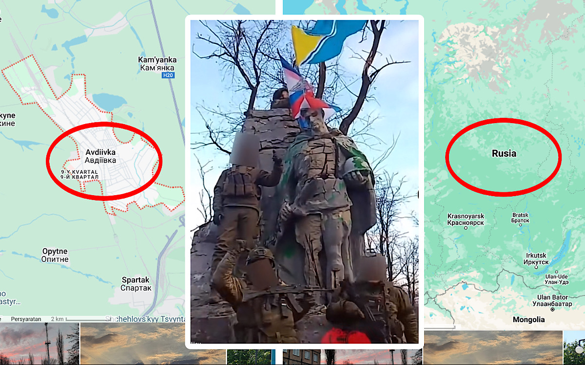 Ukraina Kehabisan Amunisi, Pasukan Darat Rusia Kibarkan Bendera Kemenangan di Wilayah Avdiivka Donetsk