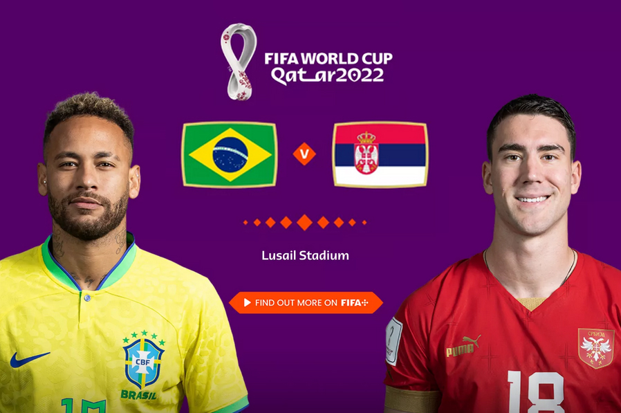 Link Live Streaming dan Preview Brazil vs Serbia Piala Dunia 2022