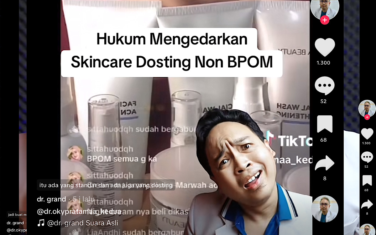 Makin Panas, Mereka Yang Jualan Dosting Skincare Bisa Kena 15 Tahun Penjara, Jadi hati-hati Stop Jual Racikan 