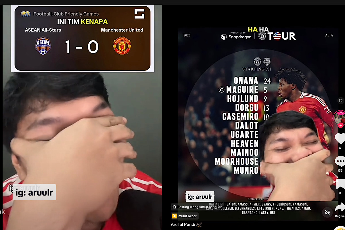 Astaghfirullah Manchester United Kalah Lawan Asean All Stars, Disarankan Jadi Klub Malam Aja