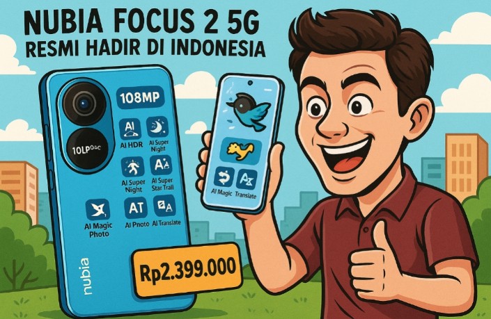 Nubia Focus 2 5G Resmi Dirilis, Usung Kamera 108MP dan Performa Gahar dengan Harga Ramah Kantong