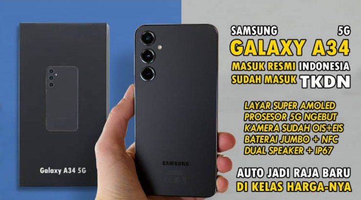 Samsung Galaxy A34 5G: Smartphone Kelas Menengah Rasa Flagship dengan Harga Bersahabat