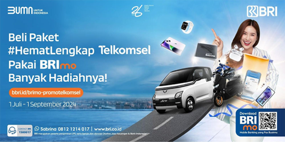 Rejeki Nomplok! Beli Paket 'HematLengkap' Telkomsel via BRImo Bisa Bawa Pulang Wuling Air ev!