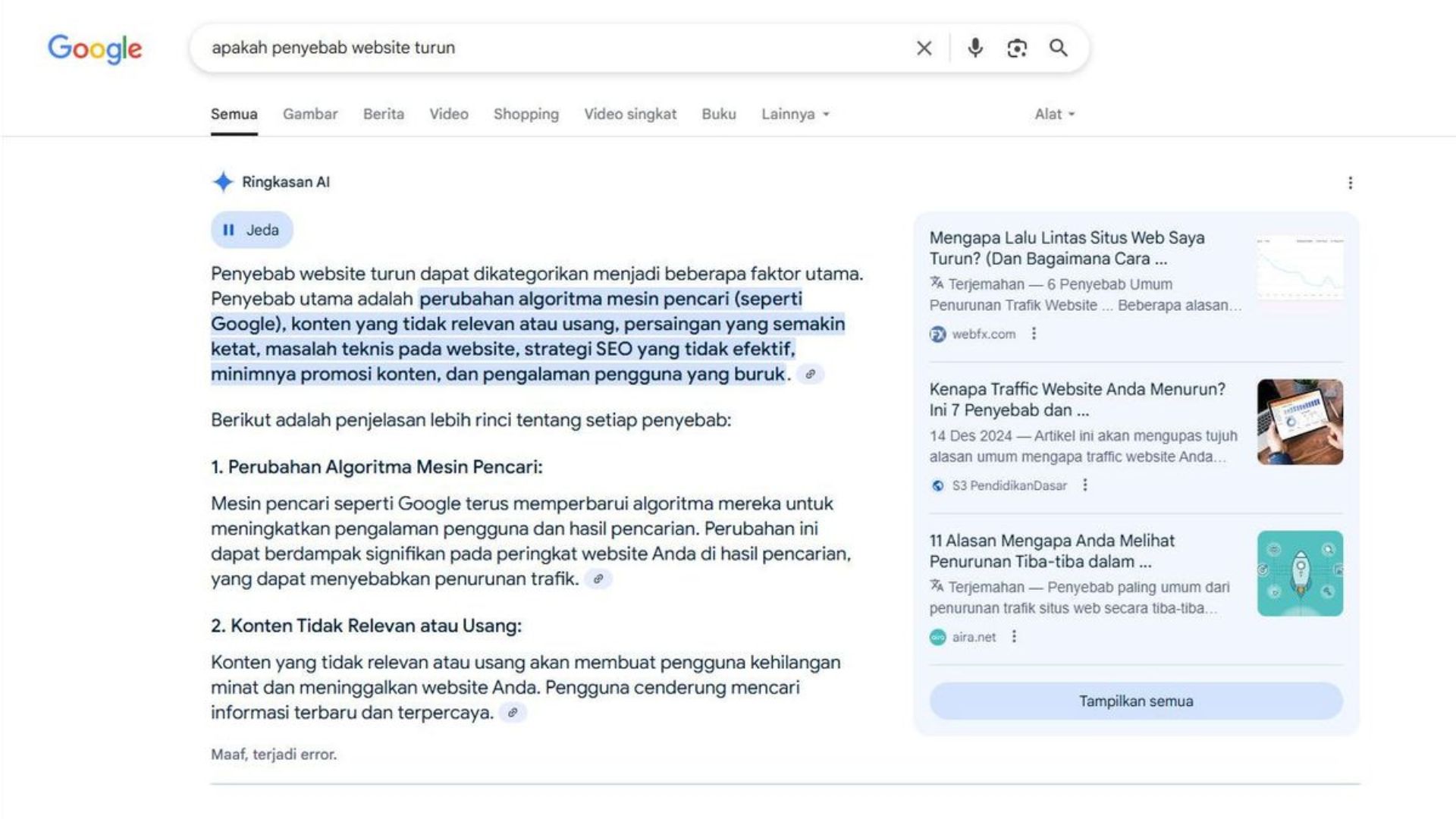Google Search AI Kini Bisa Merangkum Berita, Begini Cara Pakainya