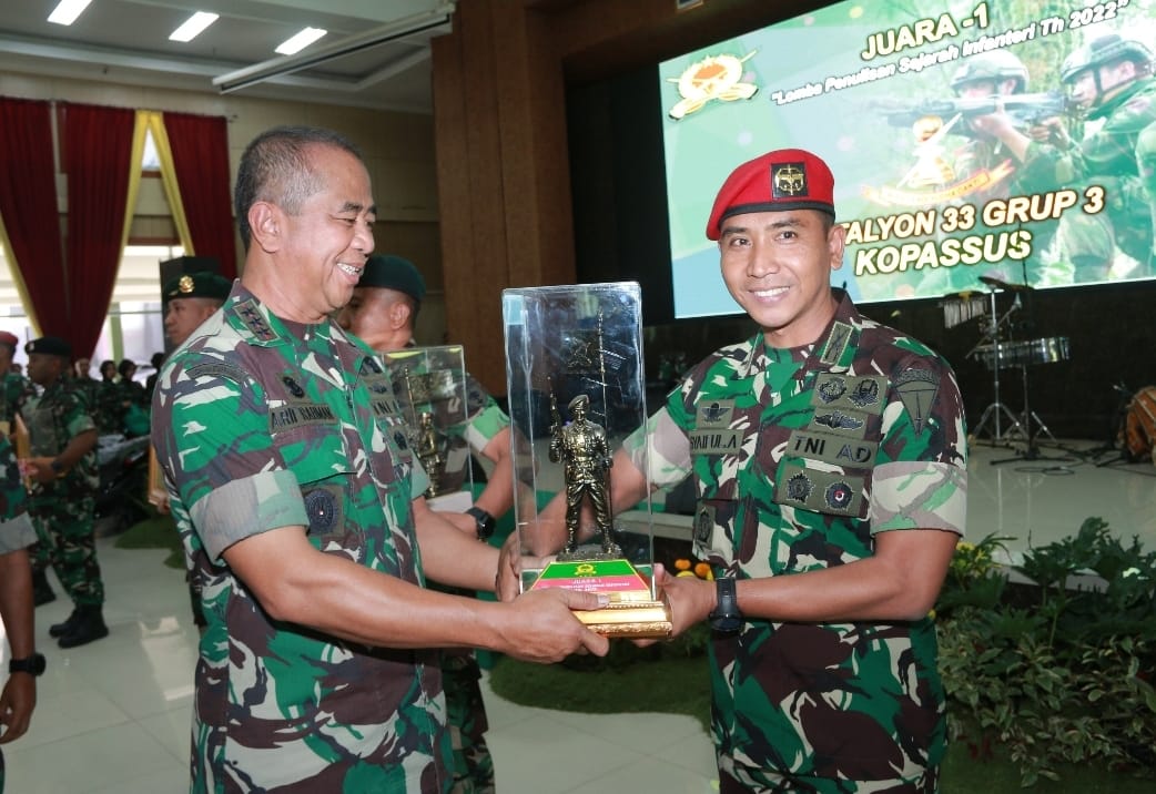 Batalyon 33 Grup 3 Kopassus Juara Penulisan Sejarah Infanteri