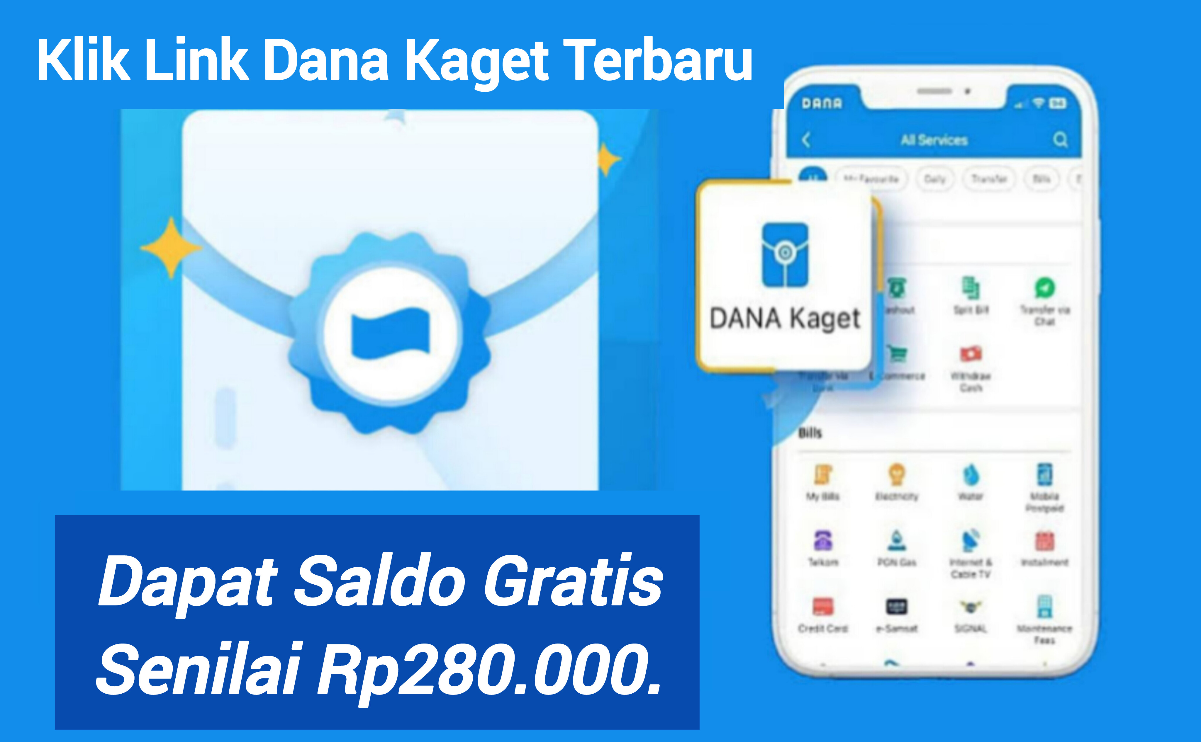 Yuk Klik Link Terbaru Dana Kaget Sekarang dan Dapatkan Saldo Gratis Hingga Rp280.000. 