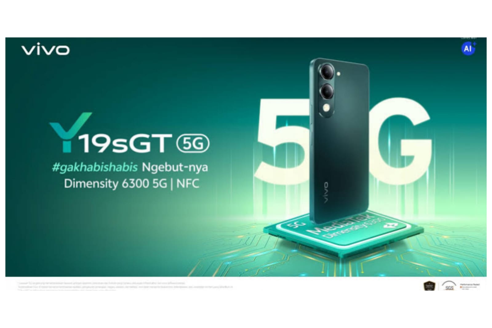 Ponsel Terbaru Vivo Y19s GT Bawa Kamera Utama 50 MP dengan Fitur AI Canggih