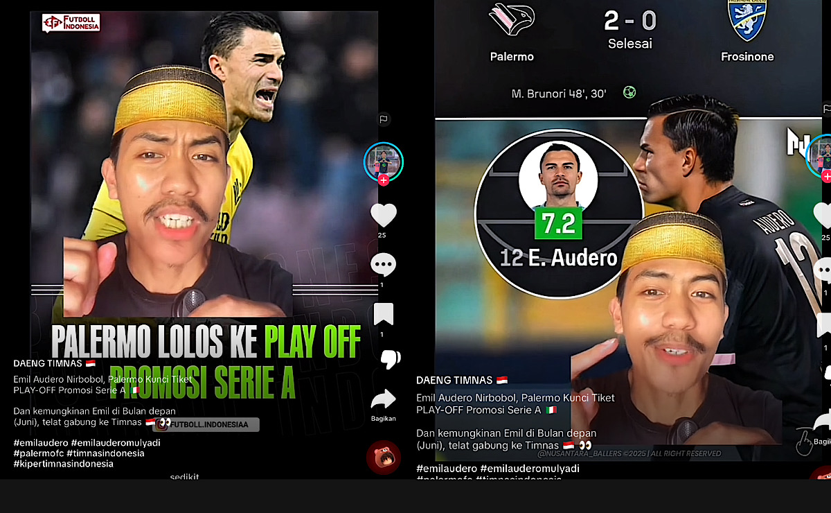 Emil Audero Clean Sheet Lagi Palermo Lolos Play Off Promosi Serie A Italia, Tapi Gawat Buat Timnas Indonesia