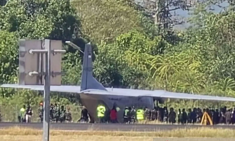 Pesawat Cassa Tergelincir di Runway Bandara Sultan Hasanuddin