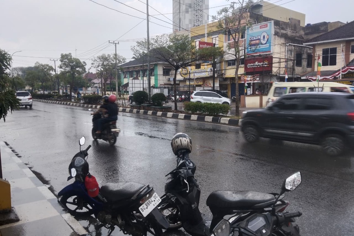 Palembang Diguyur Hujan, ini Kawasannya