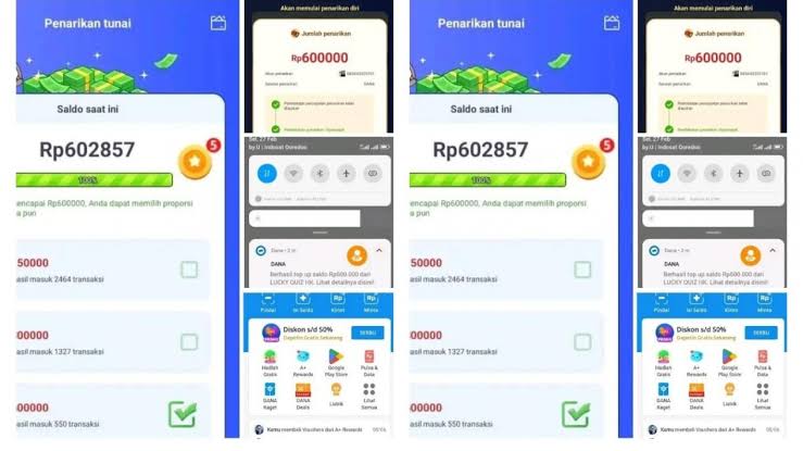 Tanpa Effort! Saldo DANA Rp100 Ribu Auto Cair Lewat Aplikasi Game Penghasil Uang Ini, Buktikan Sekarang