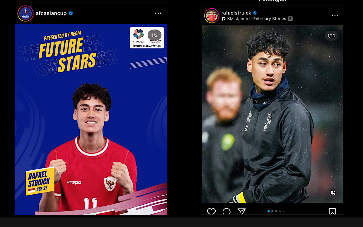 Selamat Rafael Struick Terpilih Pemain Bintang Masa Depan U-23 di Piala Asia 2024