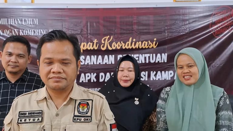 KPU OKI Bersiap Tentukan Lokasi Kampanye dan Penempatan APS Caleg 