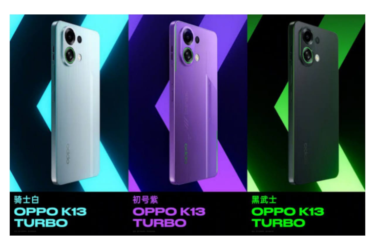 Oppo K13 Turbo Mengusung Desain Futuristik dengan Keunggulan Sertifikasi IPX8