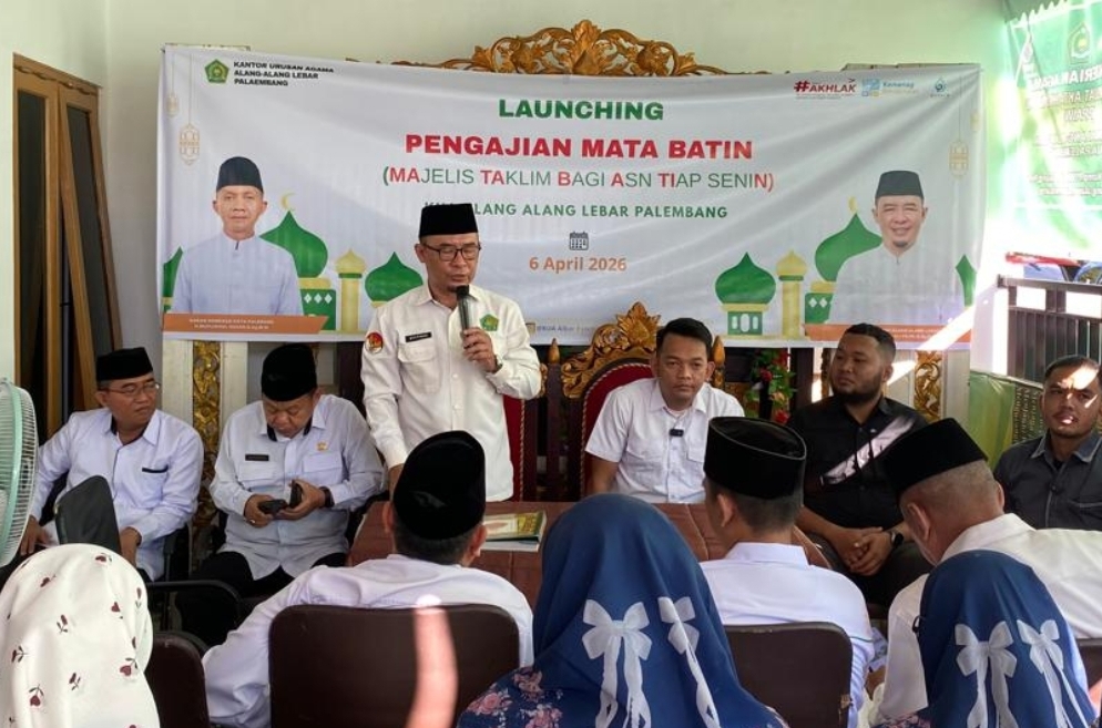 Program Baru, Perkuat Spiritual ASN, KUA Alang Alang Lebar Resmikan MATA BATIN