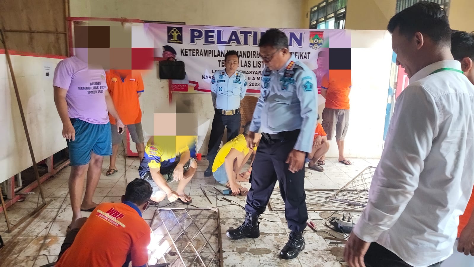 60 Warga Binaan Lapas Muara Beliti Diberi Pelatihan Pertukangan dan Pembuatan Teralis Besi