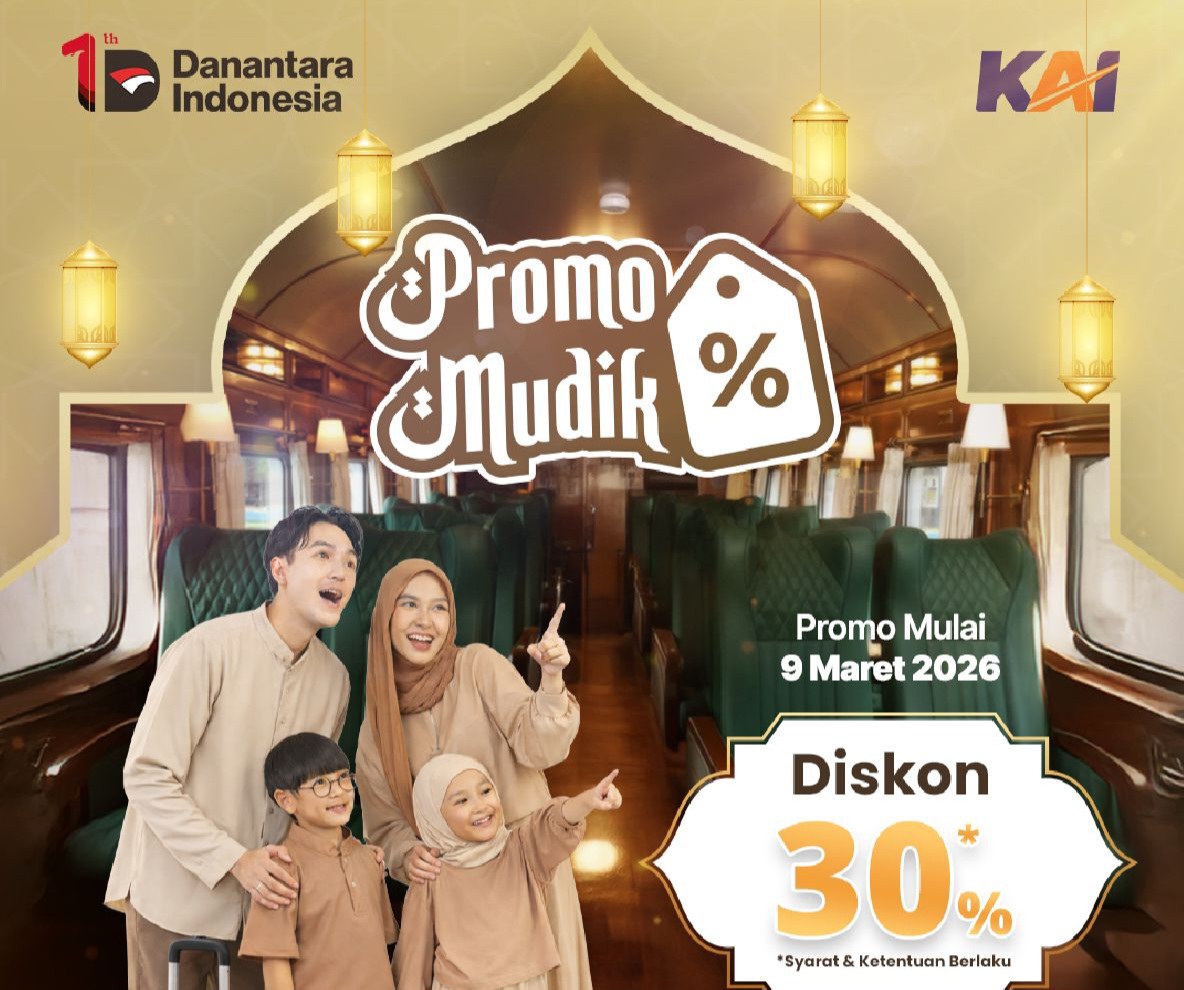 Mudik Lebaran Lebih Hemat, KAI Divre III Palembang Beri Diskon Spesial 30persen untuk KA Sindang Marga
