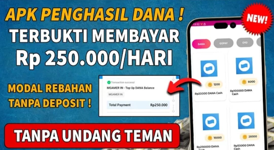 Mau Saldo DANA Rp 250.000 Tiap Hari? Aplikasi Ini Cocok Banget Buat Kamu Pejuang Receh Loh