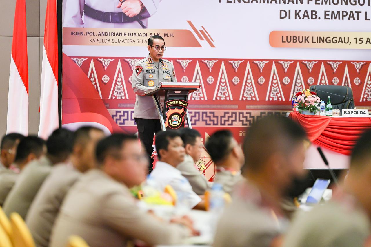 Kapolda Sumsel Sampaikan Pesan Ini Saat Pimpin GO Bulanan di Kota Lubuklinggau