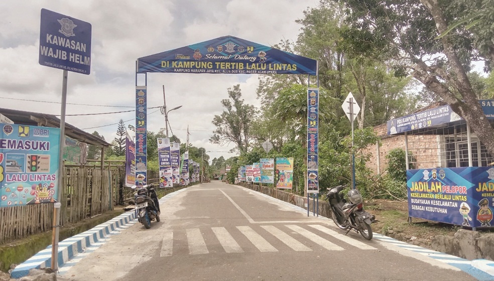 Kampung Harapan Jaya, Percontohan Kampung Tertib Berlalulintas di Pagaralam