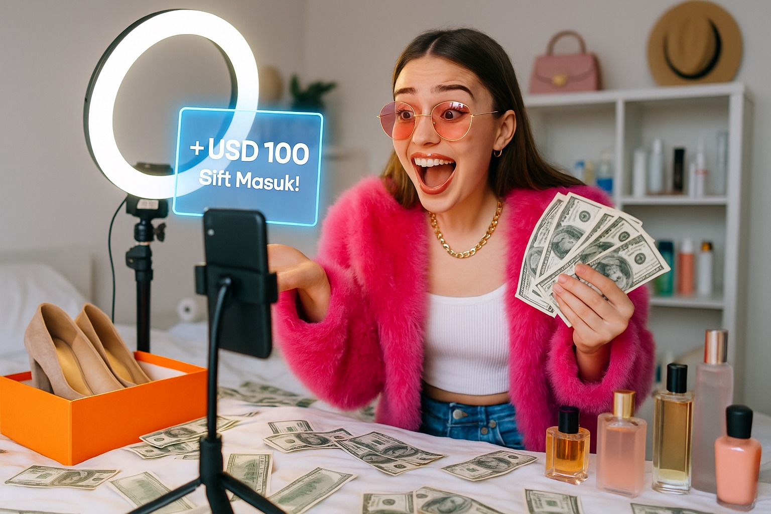Bukan Crazy Rich, Cuma Settingan! Rahasia Gen Z Pura-Pura Tajir Demi Cuan Gila di Live Streaming!