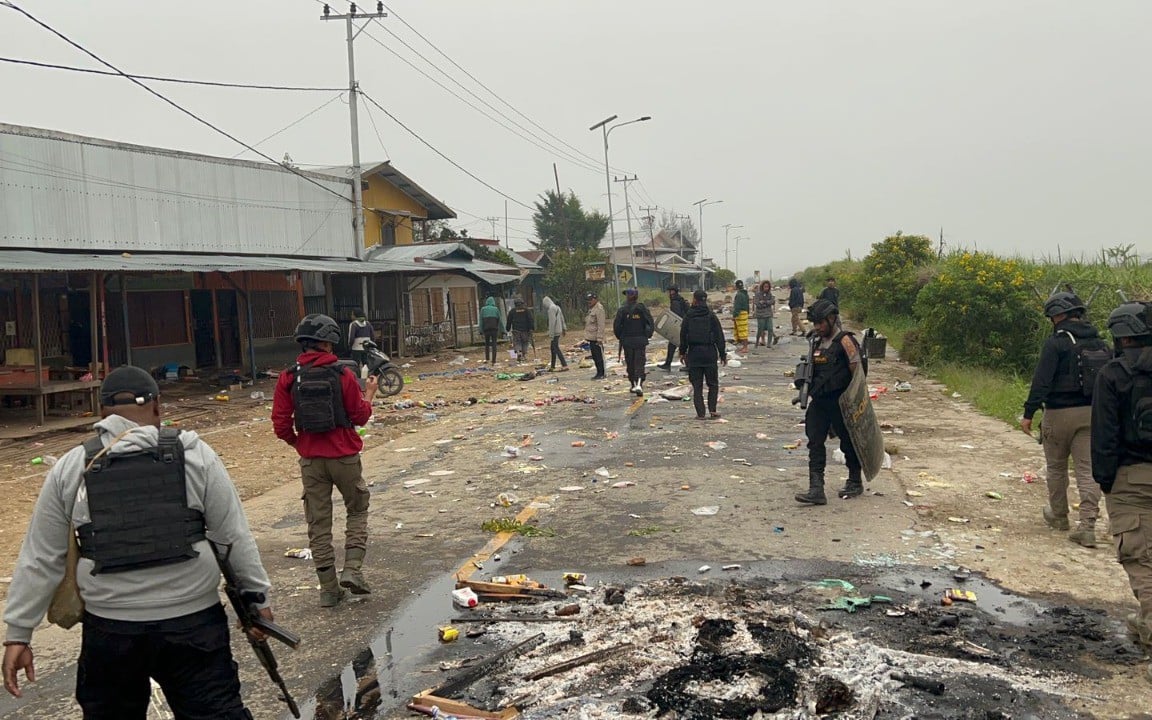 Akibat Kerusuhan di Dogiyai Papua Tengah, Polisi Sebut Kerugian Capai Rp 20 Miliar