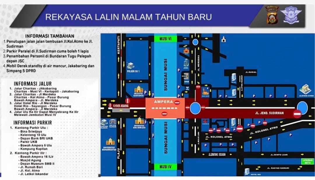 Rekayasa Lalulintas Malam Tahun Baru, Berikut Rutenya, Antisipasi Kemacetan dan Kepadatan Kendaraan 