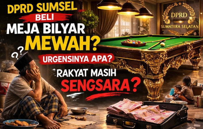 Mengulik Semewah Apa Meja Biliar Ratusan Juta Rupiah yang Bakal Dibeli untuk Pimpinan DPRD Sumsel?