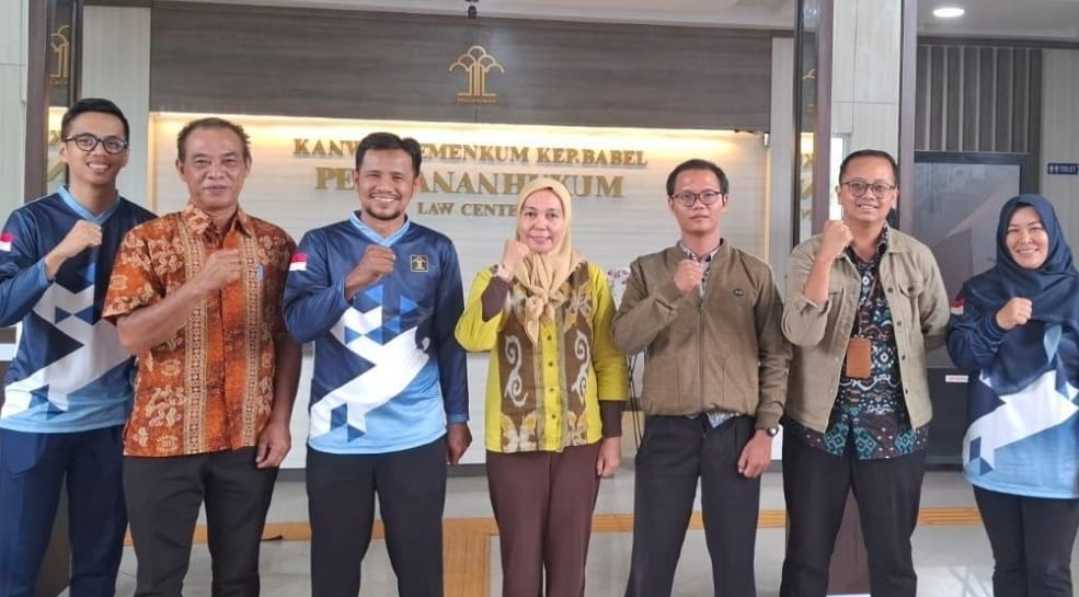 Kanwil Kemenkum Babel dan Pemda Bangka Bahas Pelaporan E-Report JDIHN