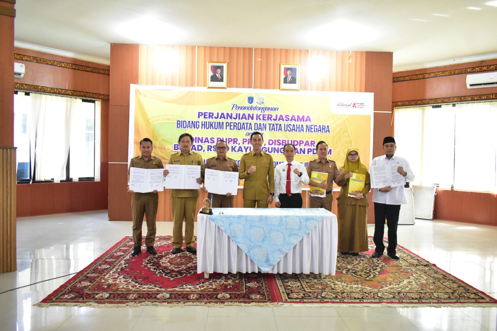 Pemkab - Kejari OKI Teken MOU Bidang Datun, Hapus Keraguan OPD Jalankan Program Pembangunan