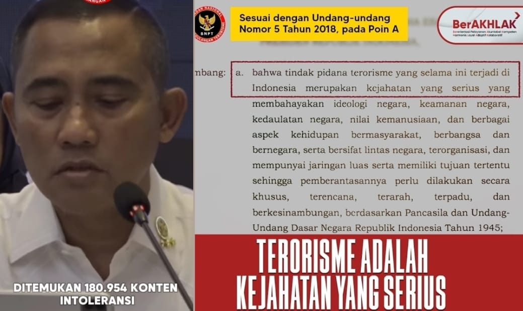 Blokir 180 Ribu Konten Terorisme, Alhamdulillah Eks Jamaah Islamiyah Ikrar Setia kepada NKRI