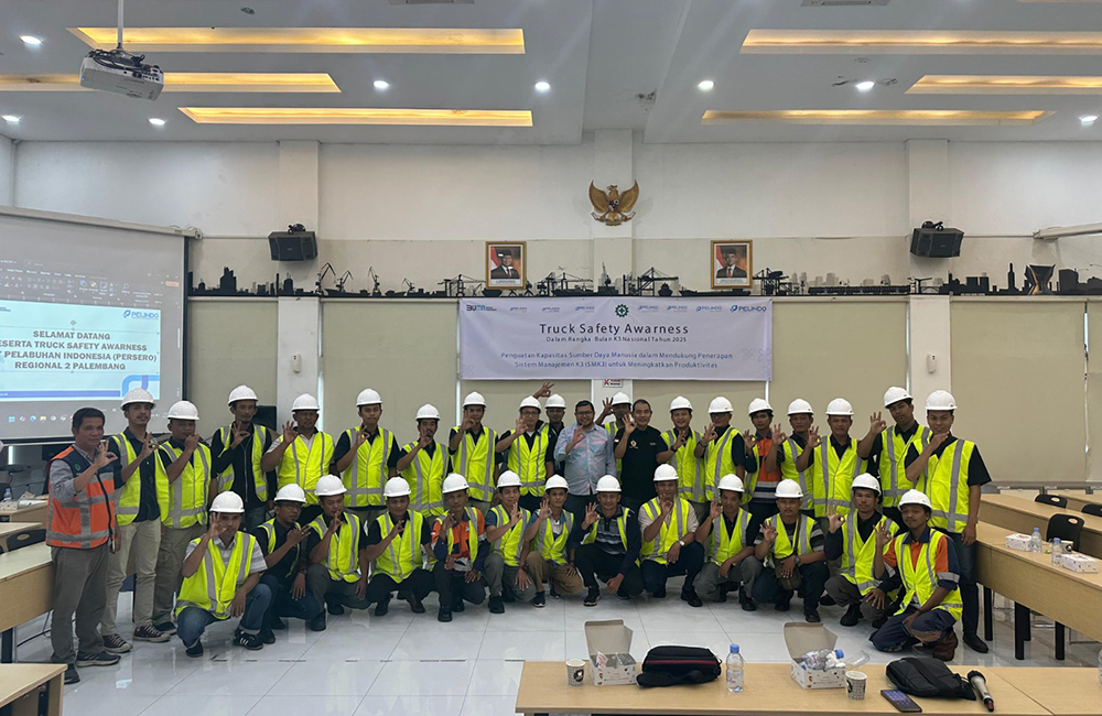 Peringatan Bulan K3 Nasional, Pelindo Regional 2 Palembang Gelar Truck Safety Awareness