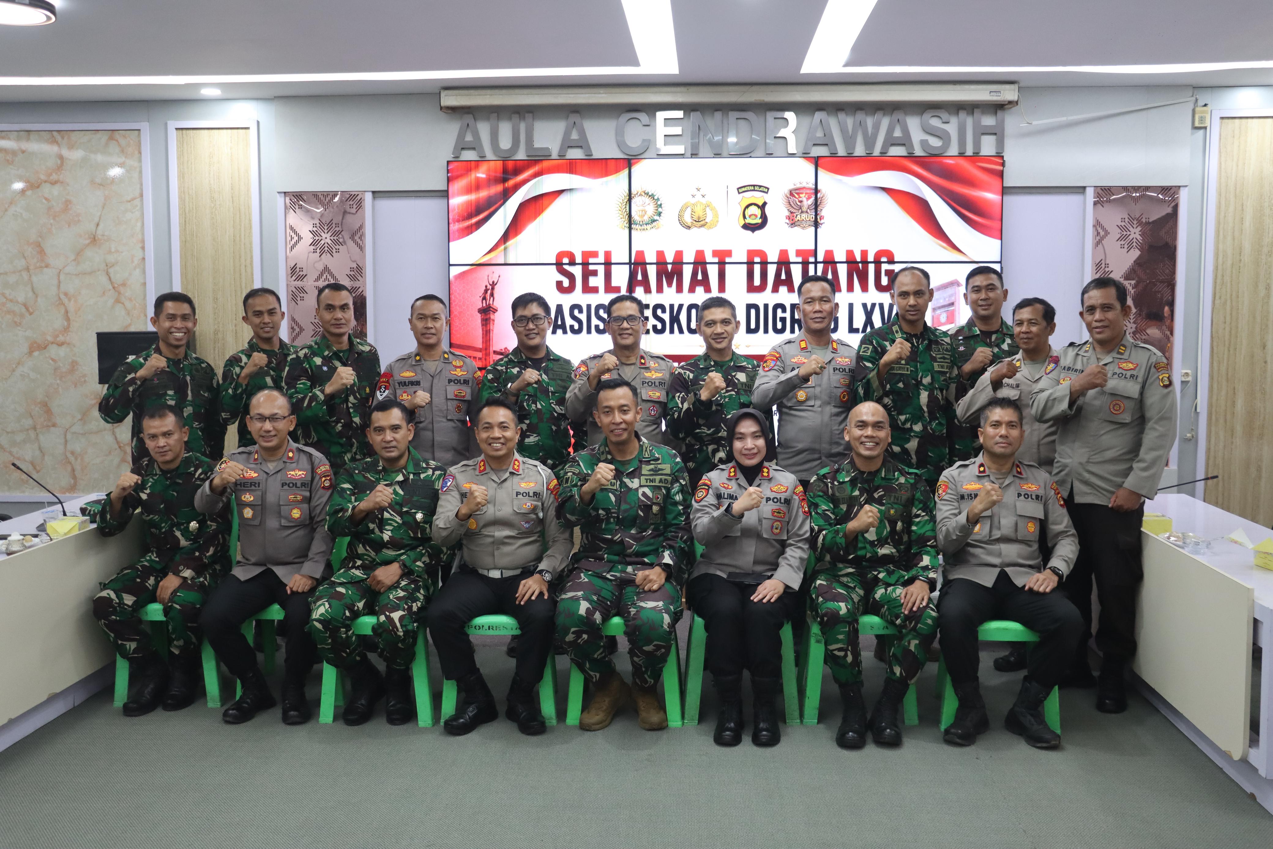 Kunjungan Tim Seskoad ke Polrestabes Palembang, Perkuat Sinergi Penanggulangan Karhutla