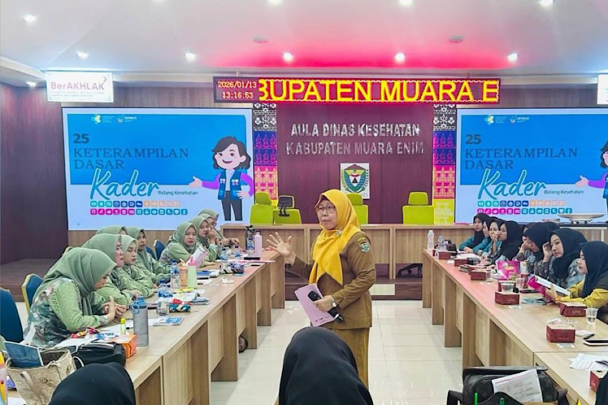 Dinkes Muara Enim Latih 31 Kader Posyandu Keterampilan Dasar Kesehatan