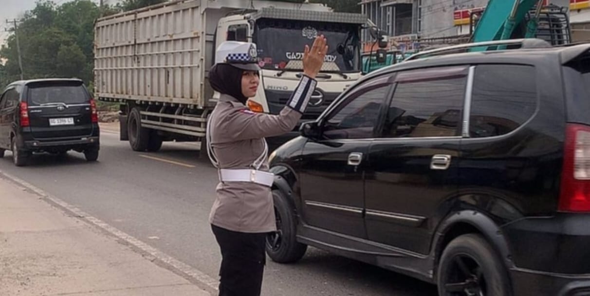 Satlantas Polres Ogan Ilir Gelar Strong Point Pagi di Titik Rawan Laka dan Kemacetan