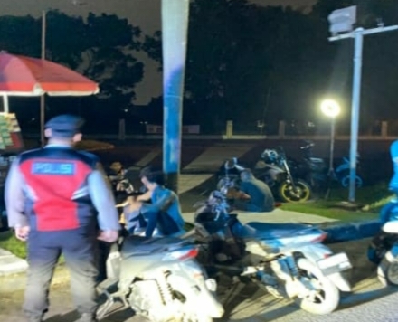 Polres Ogan Ilir Berikan 50 Teguran ke Pengendara yang Melanggar pada Saat KRYD Malam Libur