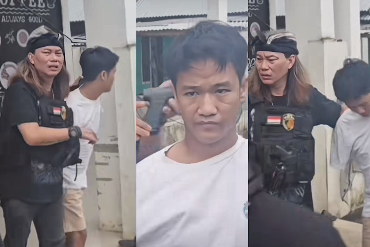 Penampakan Terduga Tipsani Tulung Selapan Diinterogasi Jeklyn Chopper