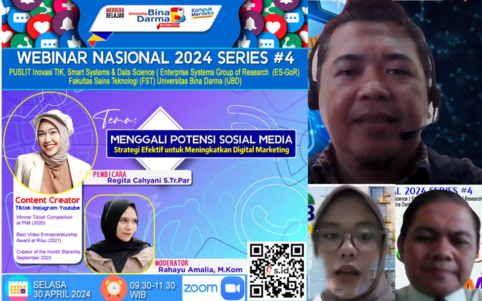 Universitas Bina Darma Kembali Adakan Webinar Nasional Series 4