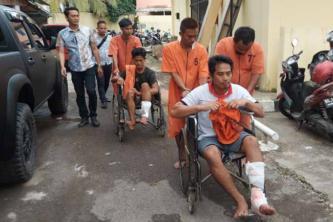 Jatanras Polda Sumsel Ringkus 5 Spesialis Pelaku Pencuri Sapi di Rambutan, 2 Ditembak