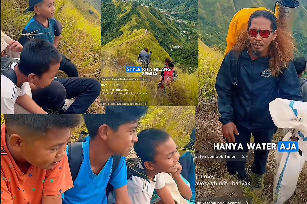 Hilang Style Pendaki Gunung Senior Lihat Bocil-bocil Sandal Jepit Sudah Ramai di Puncak