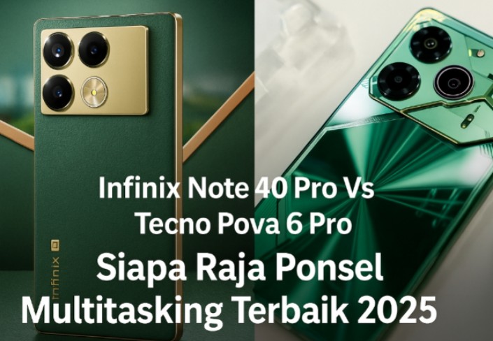 Tecno Pova 6 Pro vs Infinix Note 40 Pro, Siapa Raja Ponsel Multitasking Terbaik 2025?