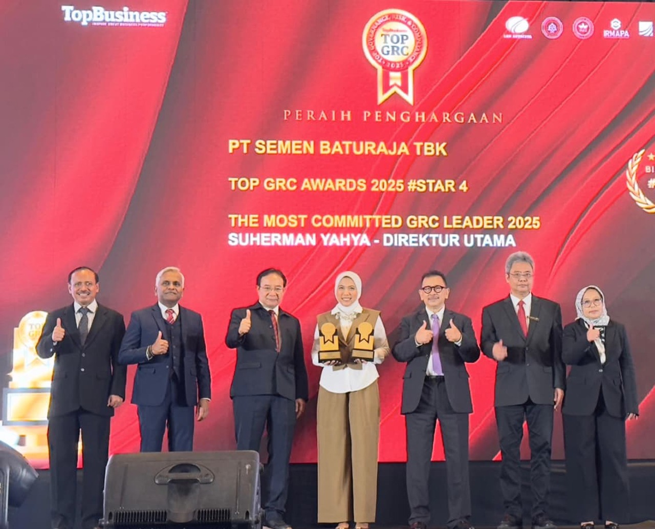 Semen Baturaja Raih Dua Penghargaan Bergengsi di TOP GRC Awards 2025